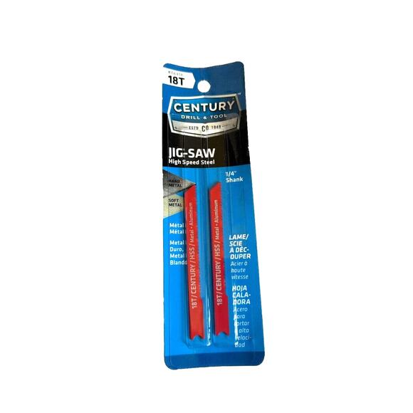 Century Drill & Tool Other - Century Drill & Tool 18T Jig-Saw High Speed Steel Saw Blades 06418